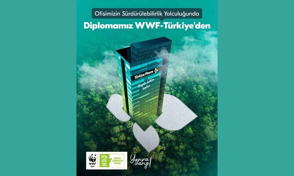Türkiye Finans’a WWF’den Yeşil Ofis Diploması Türkiye Finans’a WWF’den Yeşil Ofis Diploması